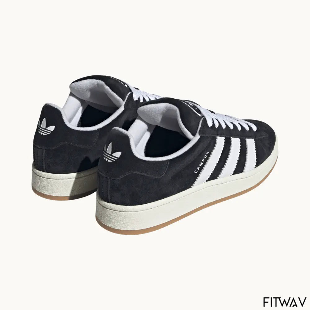Tênis ADDS Campus 00s preto e branco com visual retrô e solado off-white – FitWav