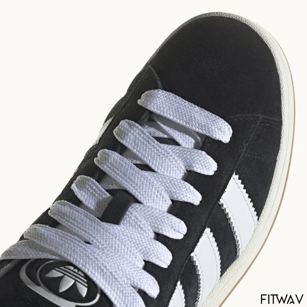 Tênis ADDS Campus 00s preto e branco com visual retrô e solado off-white – FitWav