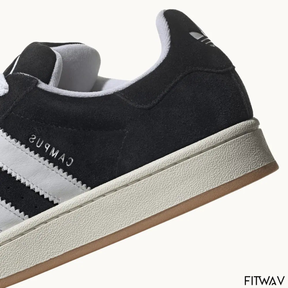 Tênis ADDS Campus 00s preto e branco com visual retrô e solado off-white – FitWav