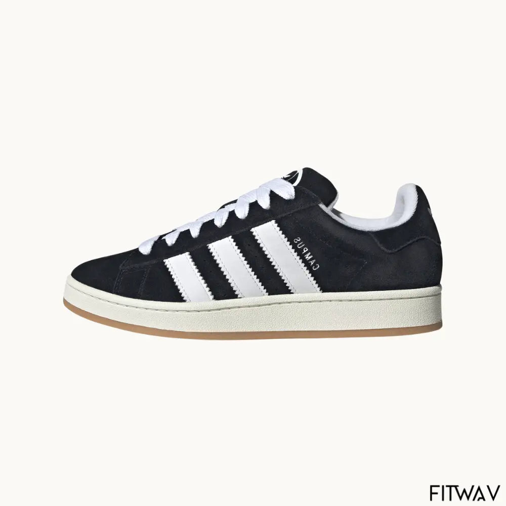 Tênis ADDS Campus 00s preto e branco com visual retrô e solado off-white – FitWav